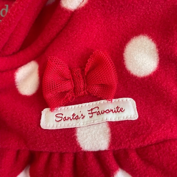 Santa’s Favorite Carter's Red and White Polka Dot Hooded Jacket - Picture 3 of 4